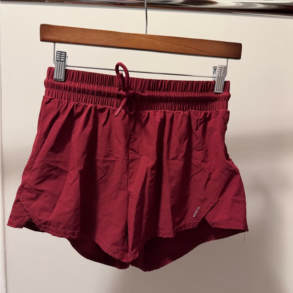 Women's Red Athletic Shorts